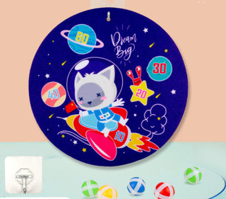 Spot Wholesale Children's Sticky Ball Dart Board Cartoon Fun Dart Board Plus Velvet A Variety Of Creative Cartoon - Phosgene