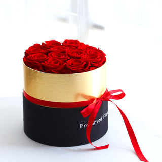 Eternal Roses In Box Preserved Real Rose Flowers With Box Set Valentines Day Gift Romantic Artificial Flowers - Phosgene