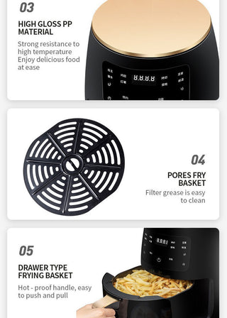 Air Fryer Smart Touch Home Electric Fryer Phosgene