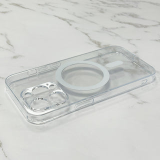 Transparent Glass Magnetic Magsafe Mobile Phone Case - Phosgene