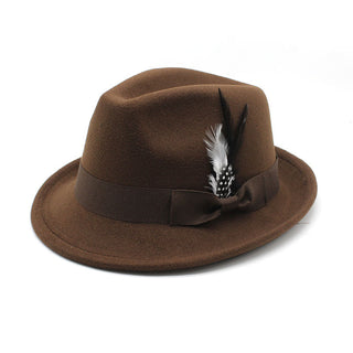 Men's Billycock Feather Fur Felt Hat - Phosgene