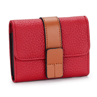 Women's Leather Card Holder Small Exquisite High-end Multiple Card Slots Phosgene