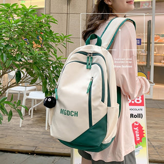 Casual Backpack Good-looking Schoolbag College Women's Simple All-match College Style - Phosgene