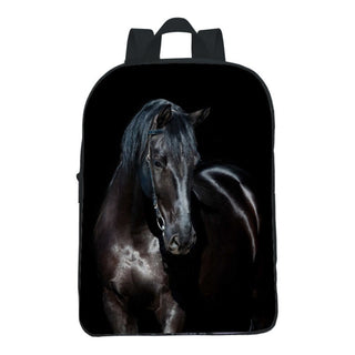 12-inch Digital Printing Animal Horse Backpack Phosgene