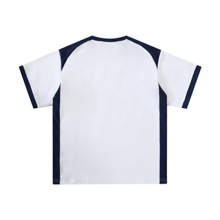 Color Contrast Patchwork Sports T-shirt Men Phosgene