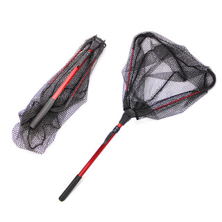 Aluminum Alloy Single Section Triangular Folding Dip Net Fly Fisherman Viscose Metal Thin - Phosgene