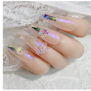 Frozen Flower Butterfly Nail - Phosgene