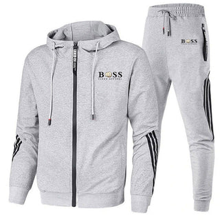 Sports Two-piece Men's Sweater Set Hoodie Phosgene