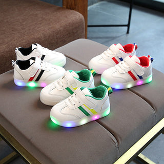 Kimmy White LED Sneakers Shoes - Phosgene