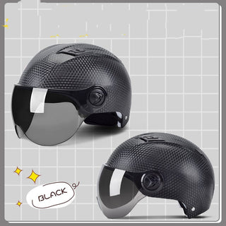 Winter Warm Battery Car Helmet Cute Korean Helmet - Phosgene