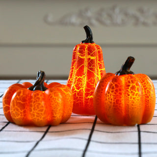 New Halloween Pumpkin Lantern Simulation Pumpkin LED Candle Lamp Resin Luminous Pumpkin - Phosgene