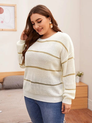 Large Size Sweater, Thin Knit Sweater For Women - Phosgene