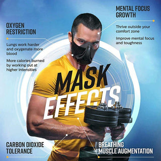 Adjustable Oxygen Fitness Training Sports Mask - Phosgene