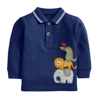 Little Maven Children's T-shirt Autumn New European And American Children's Clothing Boys - Phosgene