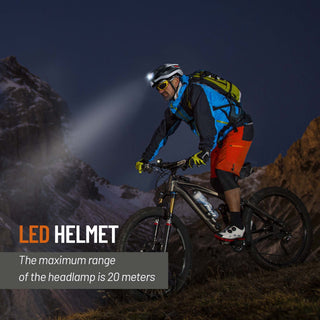 Smart Bluetooth Warning Light Riding Integrated Helmet - Phosgene