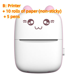 Mini Printer Portable Mini Bluetooth WiFi New Wrong Printer Mobile Phone Photo Title Note Hot Print Pocket Student Error Label Printer - Phosgene