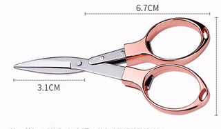 Mini Stainless Steel Folding Scissor Keychain Fishing Scissor Cutter Camping Tool Fishing Pliers Scissors Line Cutter Tool - Phosgene