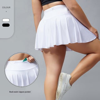 Plus Size Fitness Shorts Women's Anti-exposure Outdoor Tennis Skirt - Phosgene