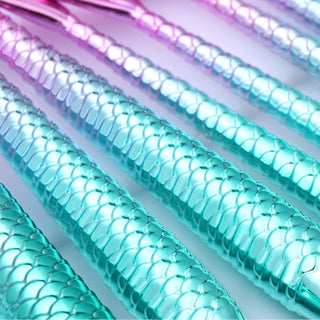 Mermaid Shaped Makeup Brushes - Phosgene