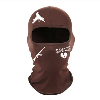 Outdoor Cycling Windproof Sun-proof And Breathable Neck Protection Heat Transfer Patch Printed Ice Silk Headgear - Phosgene