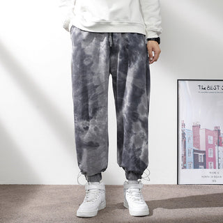 Elastic Waist Drawstring Ankle-tied Sweatpants Men - Phosgene