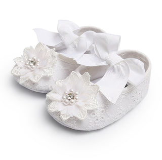 Floret lace women's baby shoes soft soled baby shoes baby shoes walking shoes princess shoes - Phosgene