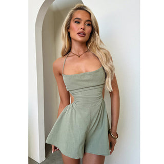 Women's Suspender Jumpsuit - Phosgene