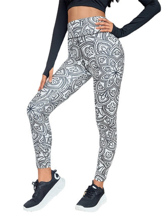 Running Workout Elastic Plus Size Yoga Leggings - Phosgene