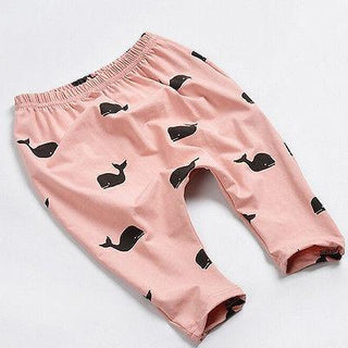 Whale Print Joggers - Phosgene