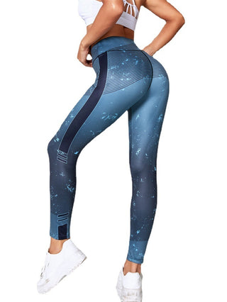 Running Workout Elastic Plus Size Yoga Leggings - Phosgene