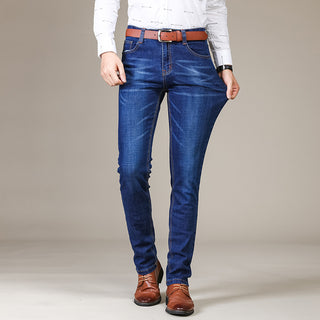 Men's Stretch Slim Straight Business Casual Jeans Phosgene