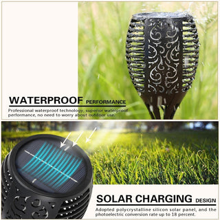 LED Waterproof  Solar Torch Light Lamp Outdoor Landscape Decoration Garden Lawn Light - Phosgene