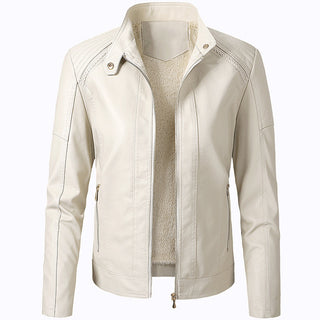 Long Sleeve Ladies Leather Jacket Pu Leather Women Short - Phosgene