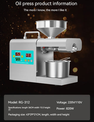 Xiangwei RG-311 & Rg-312 Household Oil Press - Phosgene