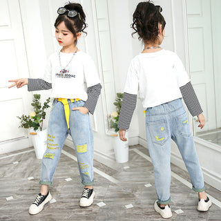 Big Children Loose Children In Spring Beggar Pants - Phosgene