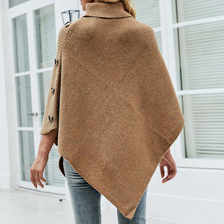 Drizzle Autumn And Winter European And American Foreign Trade Shawl Cloak Sweater - Phosgene