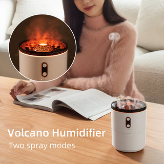 Volcanic Flame Aroma Essential Oil Diffuser USB Portable Jellyfish Air Humidifier Night Light Lamp Fragrance Humidifier - Phosgene