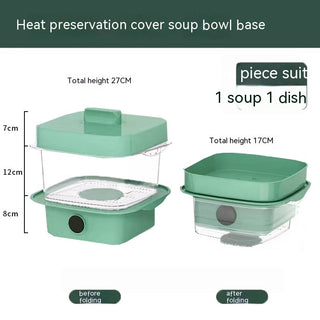 Multi-layer Dish Cover Heat Preservation Kitchen Cover Dining Table Leftover Storage Box Transparent Stack Cooking Hood Steamer Phosgene