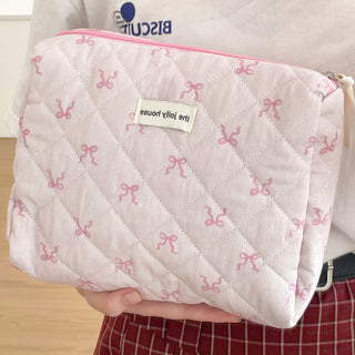 Ribbon Bow Makeup Bag For Students Korean Edition - Phosgene