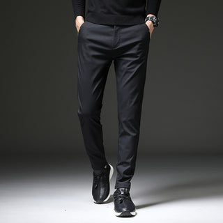 Men's Elastic Thin Casual Straight Pants - Phosgene