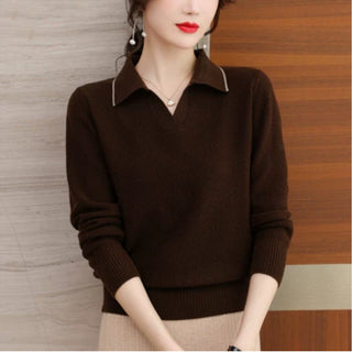 Leisure Loose Lapels Elegant Knitwear - Phosgene