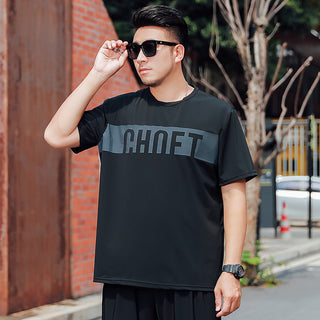 Silk Short-sleeved Men's Trend Loose And Cool T-shirt Phosgene