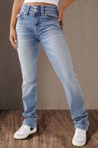 New Trendy Women's All-match High Waist Comfort Washed Slim Fit Denim Shorts Phosgene