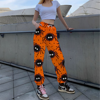 Printed Loose Tappered Sports Pants Fashion - Phosgene