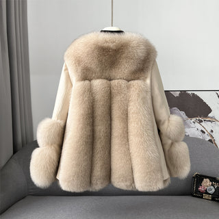 Women's Fur Coat A Young Down Jacket Thickened To Keep Warm - Phosgene