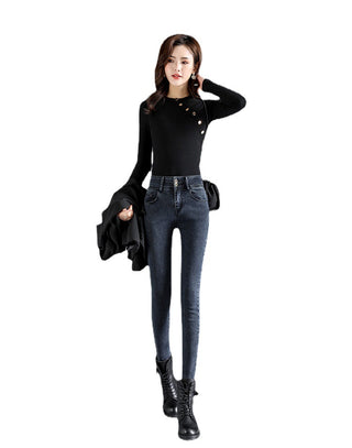 Black Tight Trousers Long Skinny Pants Tide Phosgene