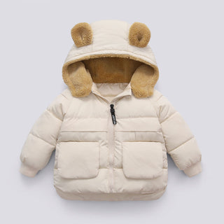 Children S Autumn And Winter Short Thick Hooded Warm Jacket - Phosgene