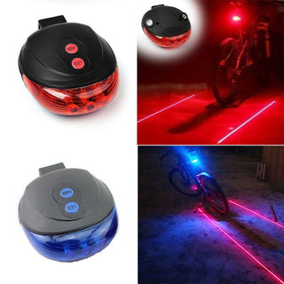 Bicycle Tail Light (5LED+2Laser) - Phosgene