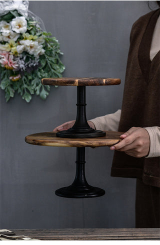 Solid wood tray dessert cake stand - Phosgene