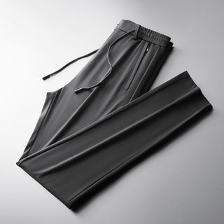 Summer Thin Elastic Waist Casual Pants Stretch Zipper Men's Pants Phosgene